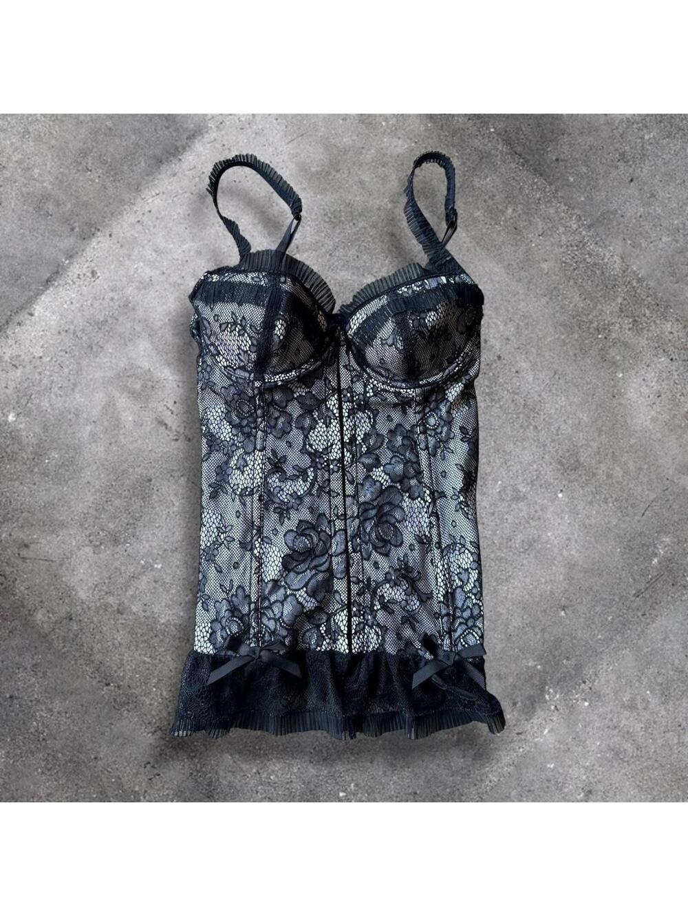 2000s victoria’s secret lace cami corset top 34B- NWT